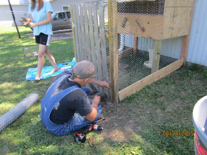 This is the next morning and I am putting the finishing touches on the wire. At least for this phase. 